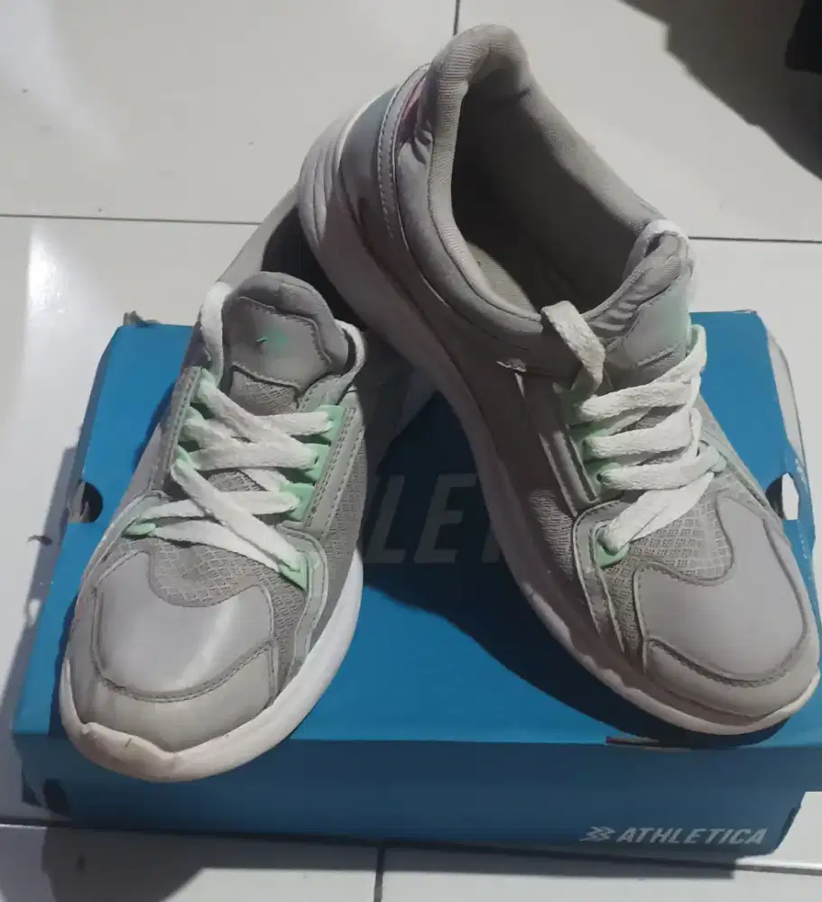 sepatu geoffmax athletica visony grayish green original