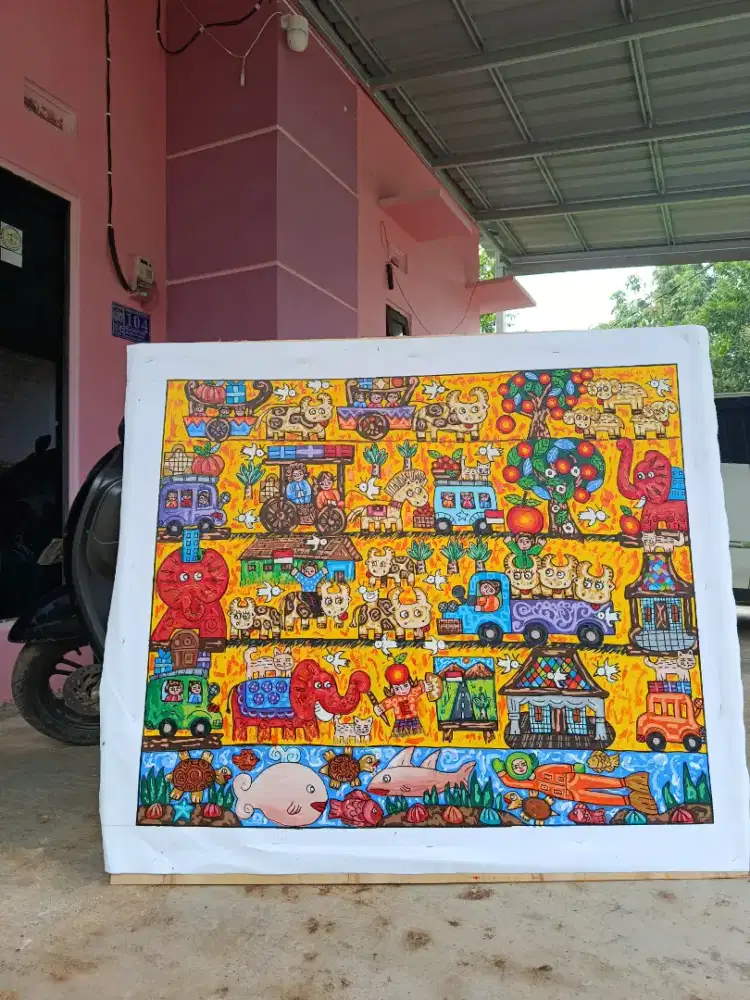 Lukisan Repro Erica Hesti Panen