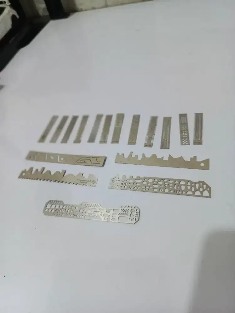 Panel Line Scribing Template Set Gunpla Model Kit Scriber Guide Line