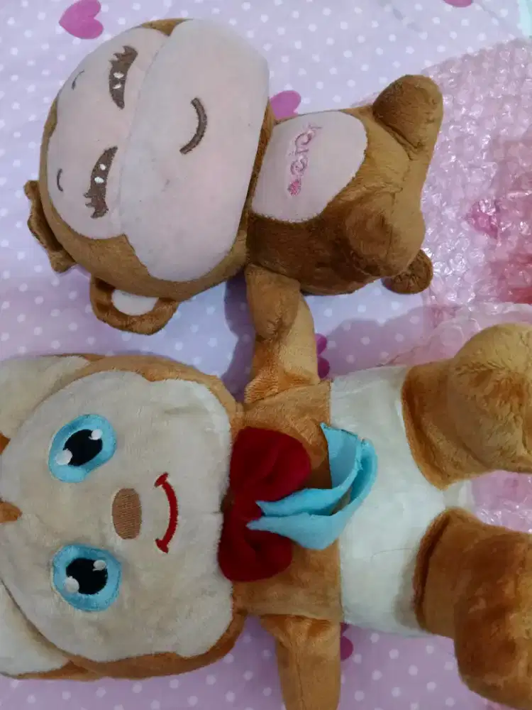 Boneka anak2 monkey dan teddy blue masih bagus minat inbox
