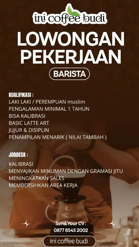 Lowongan barista