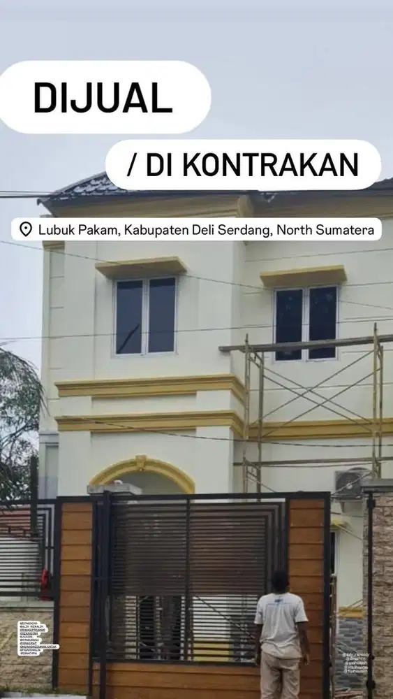 Dijual rumah Full Renov di Lubuk Pakam 10 mnt dari bandara Kuala Namu