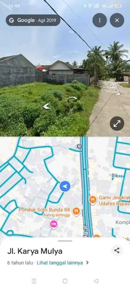 Di jual Tanah Kavling Luas 163 m