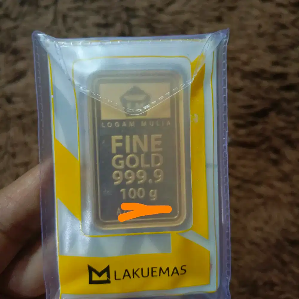 Jual LM antam 100 gr, 3jt/gram