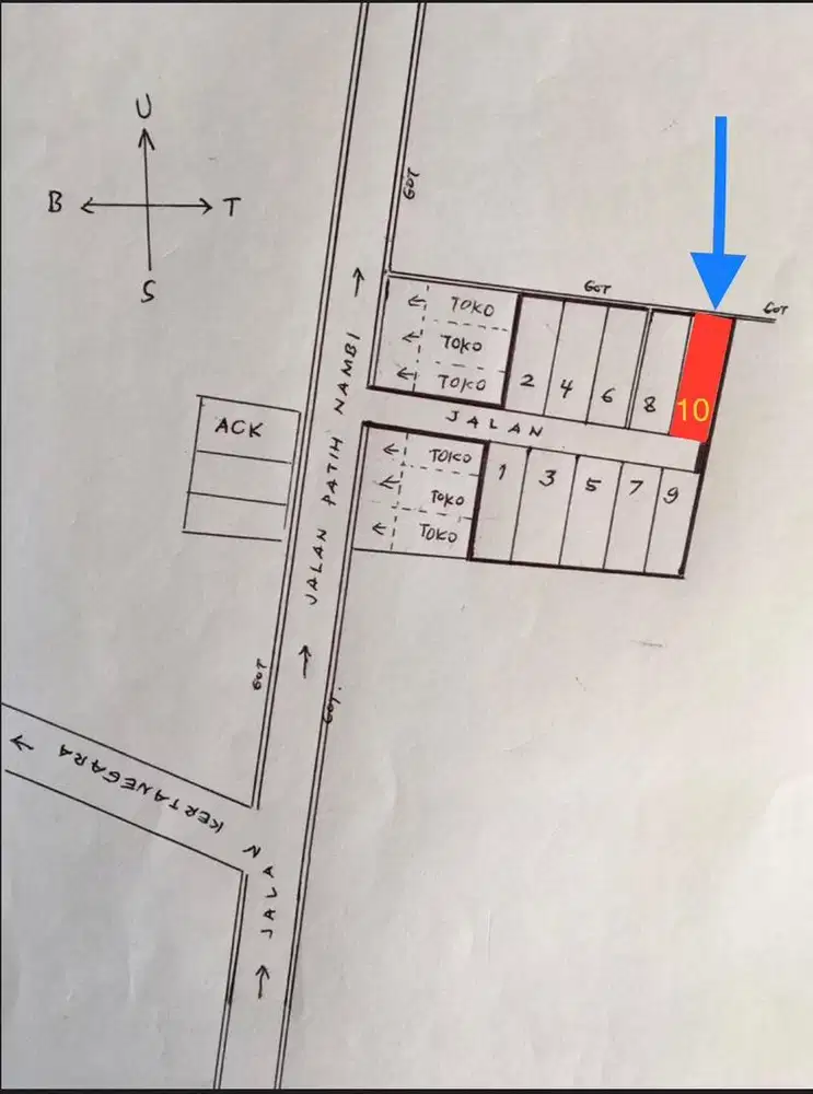 Dijual tanah kavling 146 M2. Onegate. Strategis. Denpasar