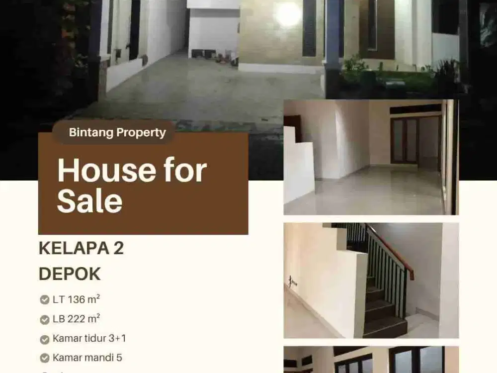 Rumah di Pondok Nuril Fikri, Tugu, Kelapa dua, Depok