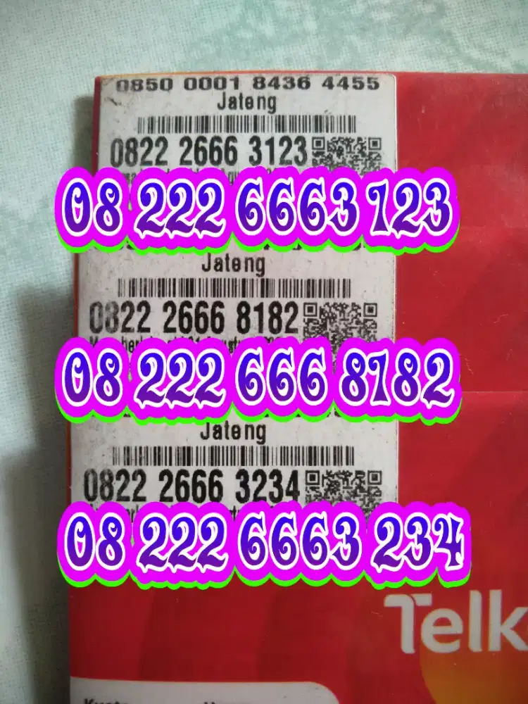 Kartu perdana Telkomsel simpati cantik rapi murah