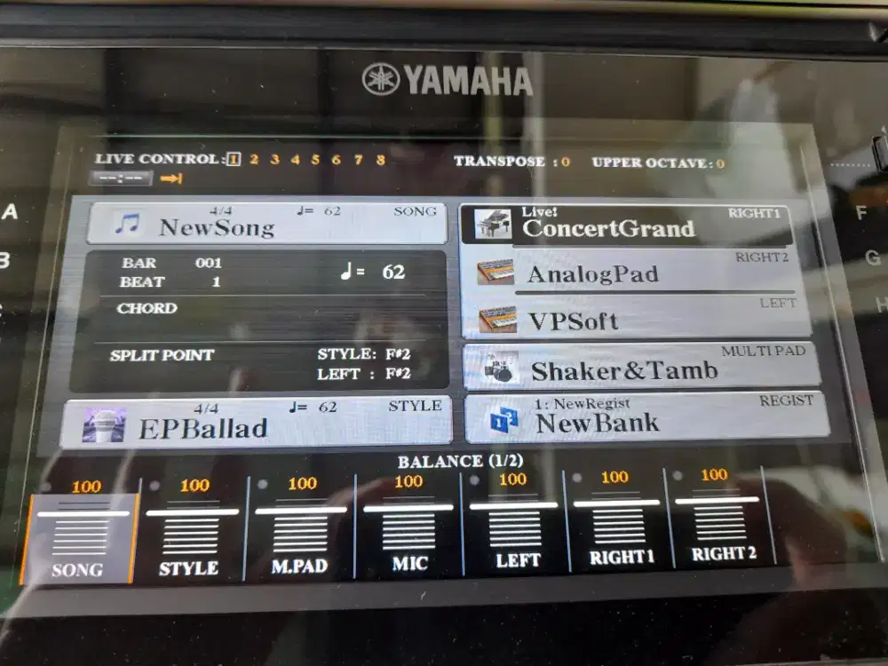 Yamaha psr s775 piano super normal keyboard simpanan psr s 775