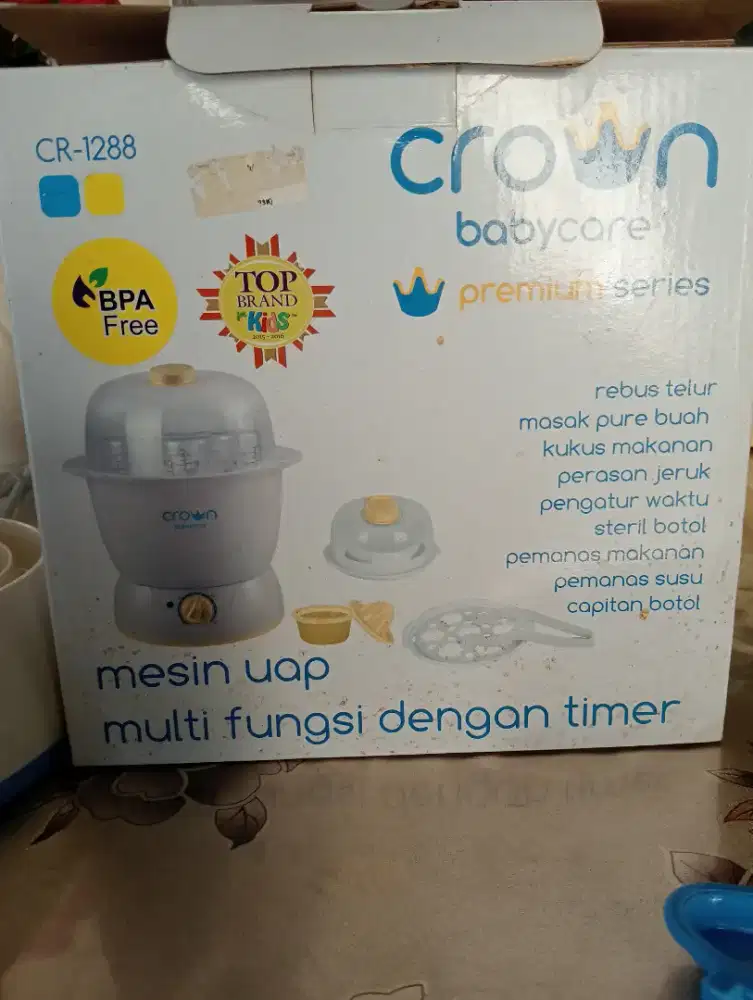 Jual steam sterilizer merk Crown Babycare