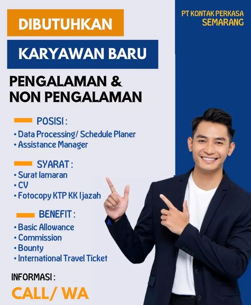 Loker Oktober Semarang ( Pengalaman /& Non Pengalaman )