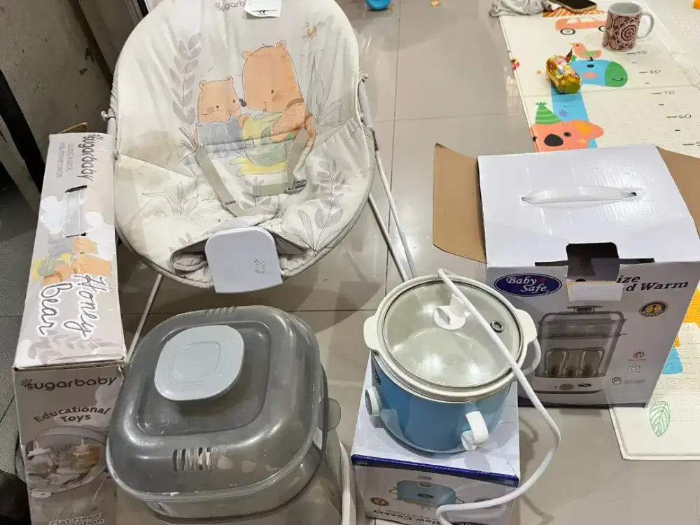 Bouncer Sugarbaby & Slow Cooker dan alat pemanas Baby Safe
