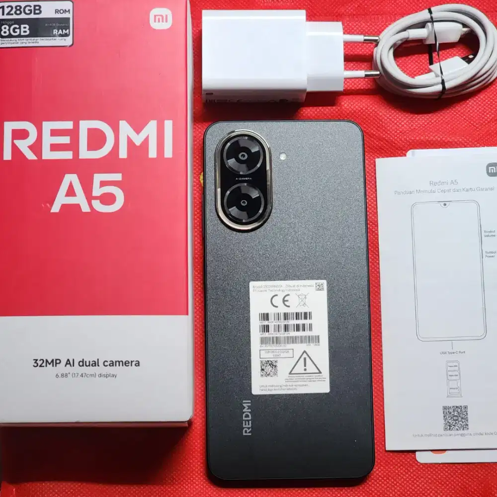 Redmi A5 4+4/128GB Black Garansi Resmi