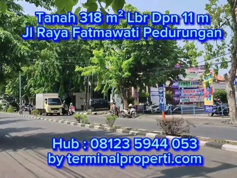 Tanah Murah depan ADA Swalayan Jl Raya Fatmawati Pedurungan Kidul