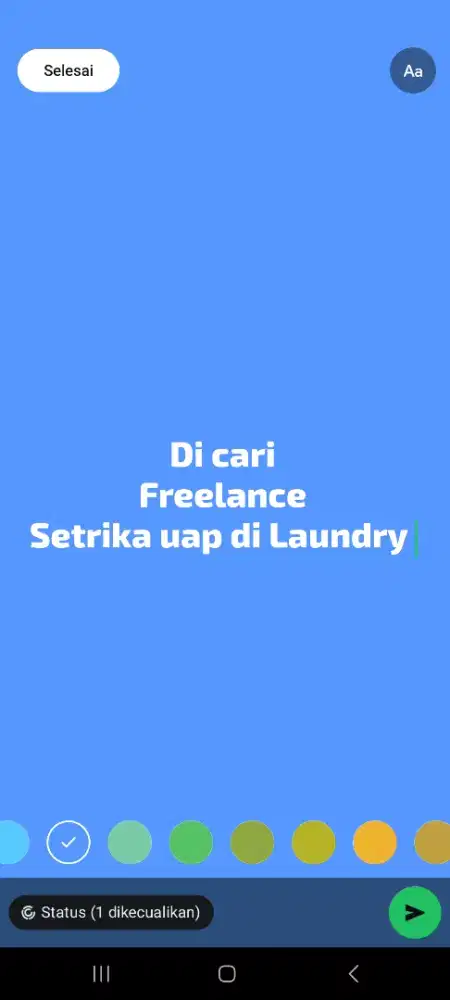 Di cari jasa freelance setrika uap