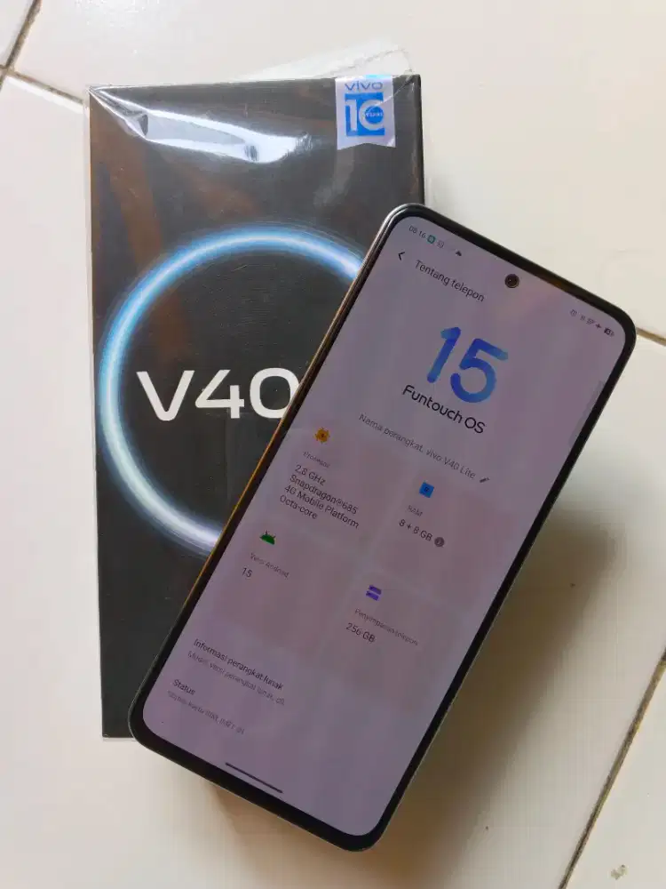 Vivo 40 lite 8+8 256 fullset