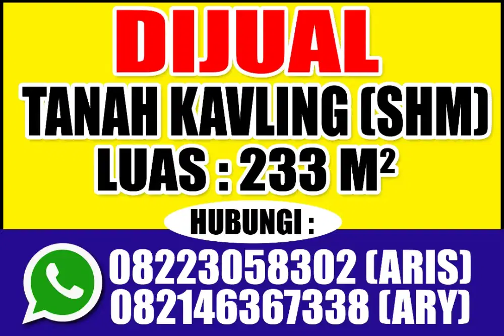 Dijual Tanah Kavling