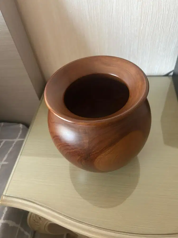 Vas bunga kayu  mulus