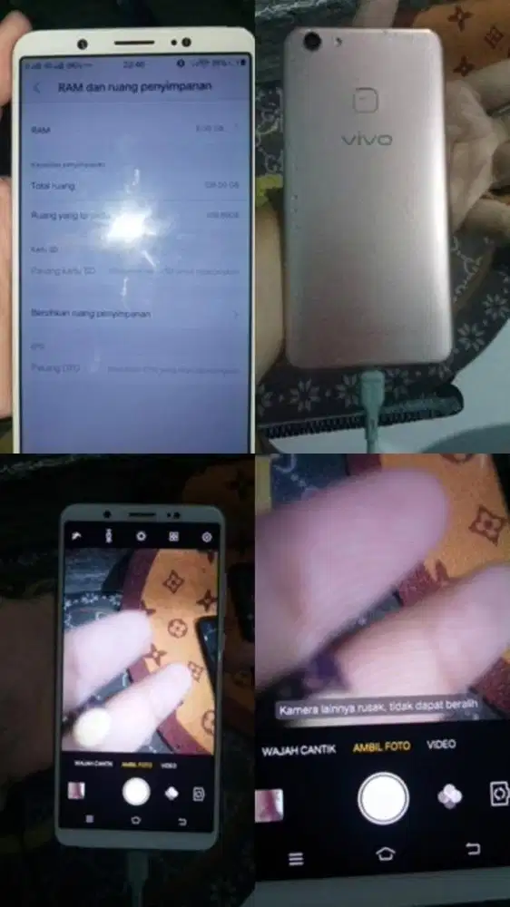 Vivo Y79A 4/64 normal lancar jaya