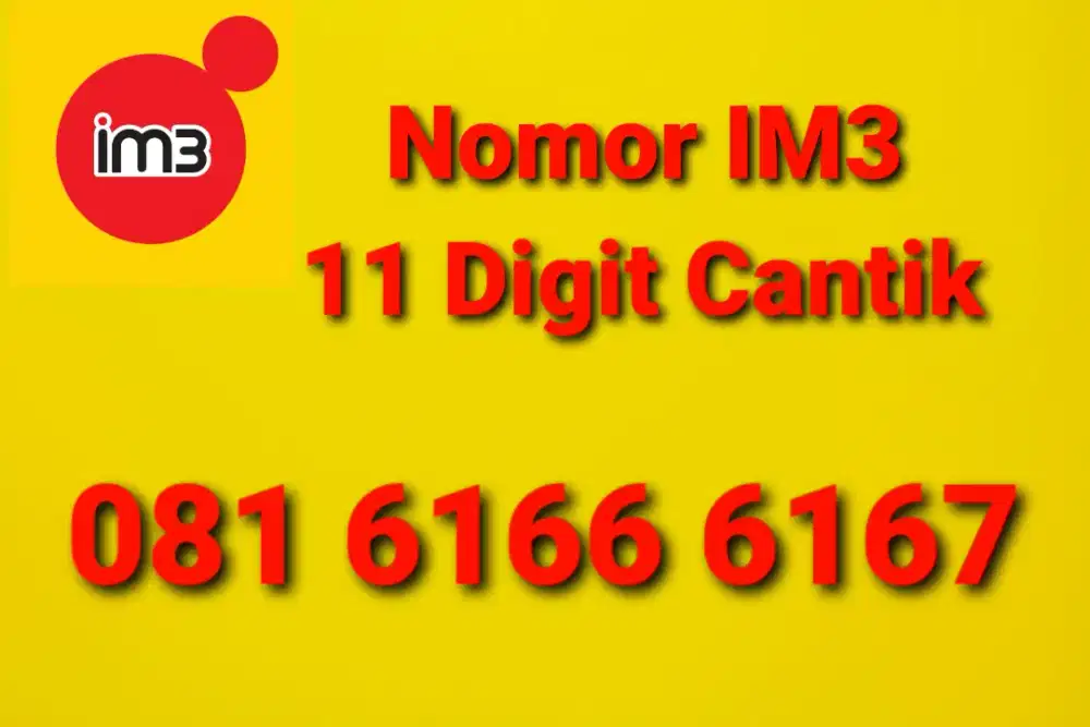 Indosat IM3 11 Digit Prabayar Urut Naik