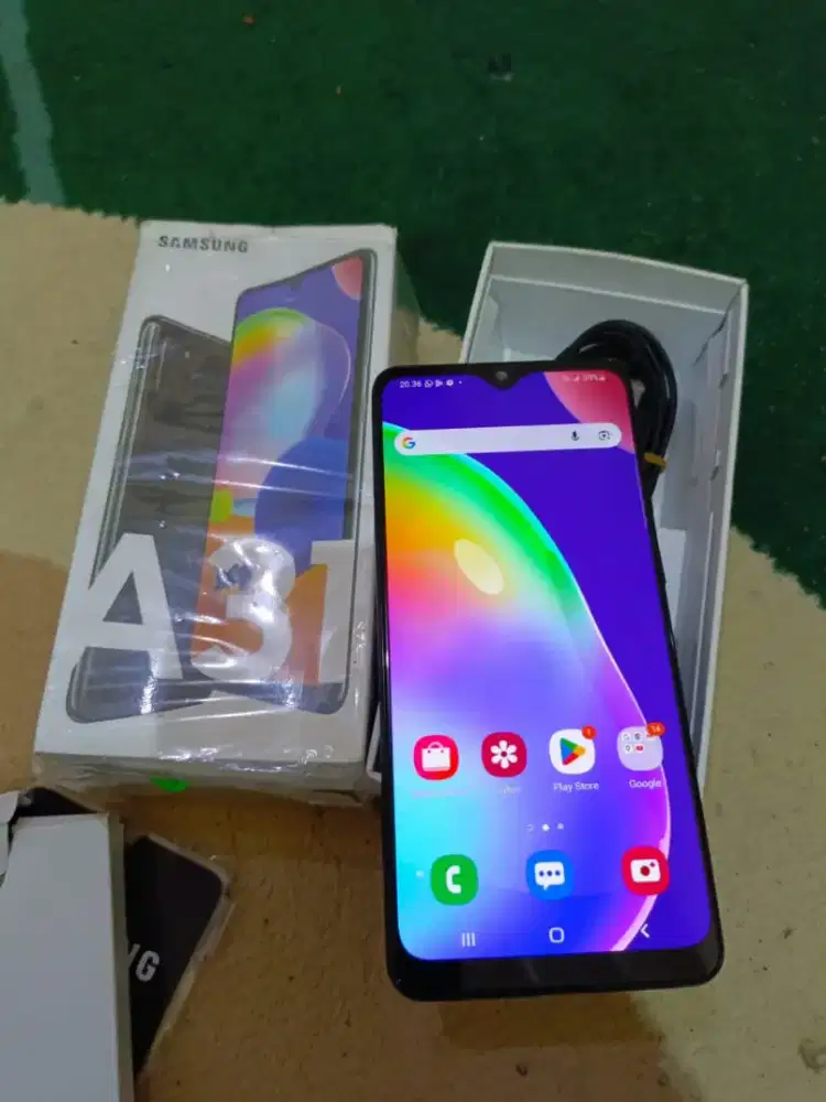 Samsung A31 6/128 gb lengkap