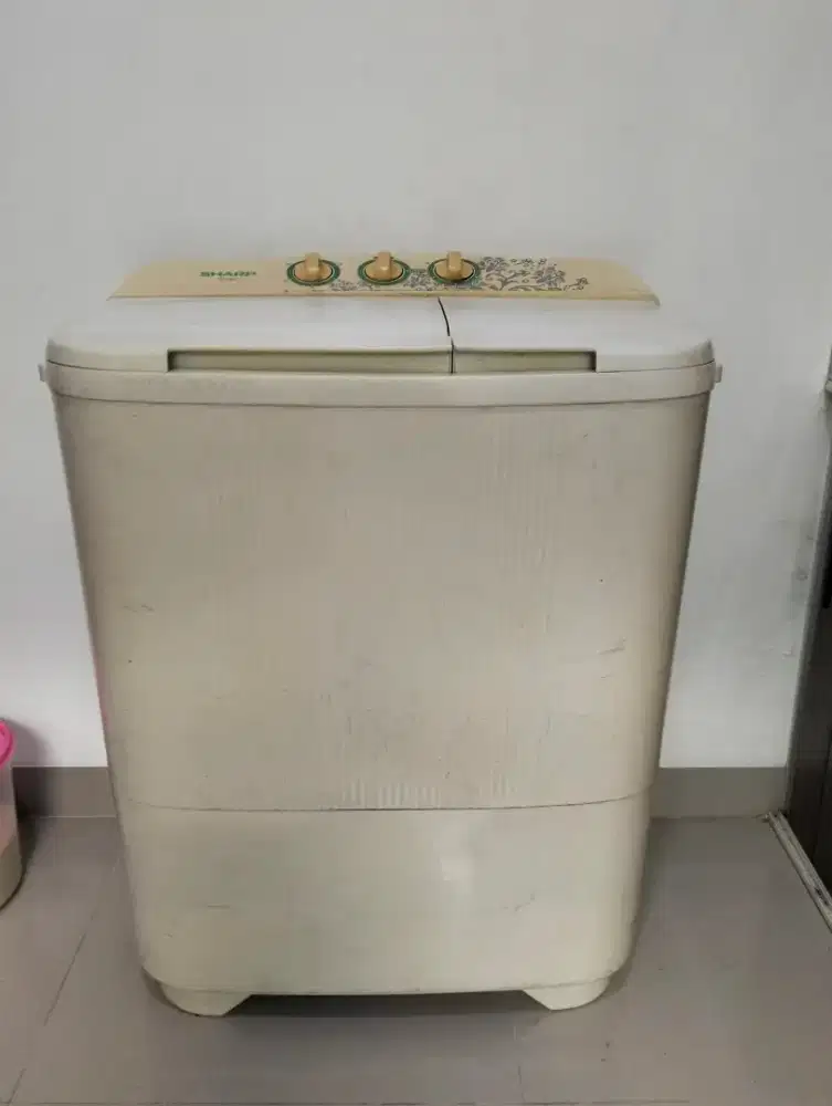 Jual mesin cuci Sharp ES t65M bekas minus pengering tidak muter