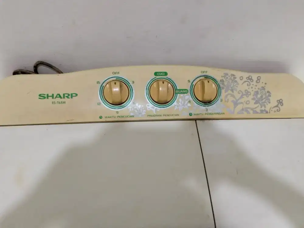 Jual mesin cuci SHARP ES t65M minus pengering TDK muter yg lain aman