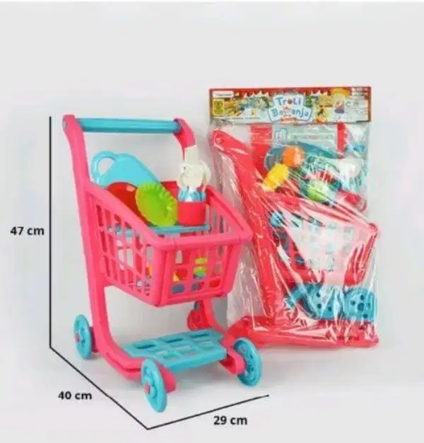 mainan anak troli supermarket
