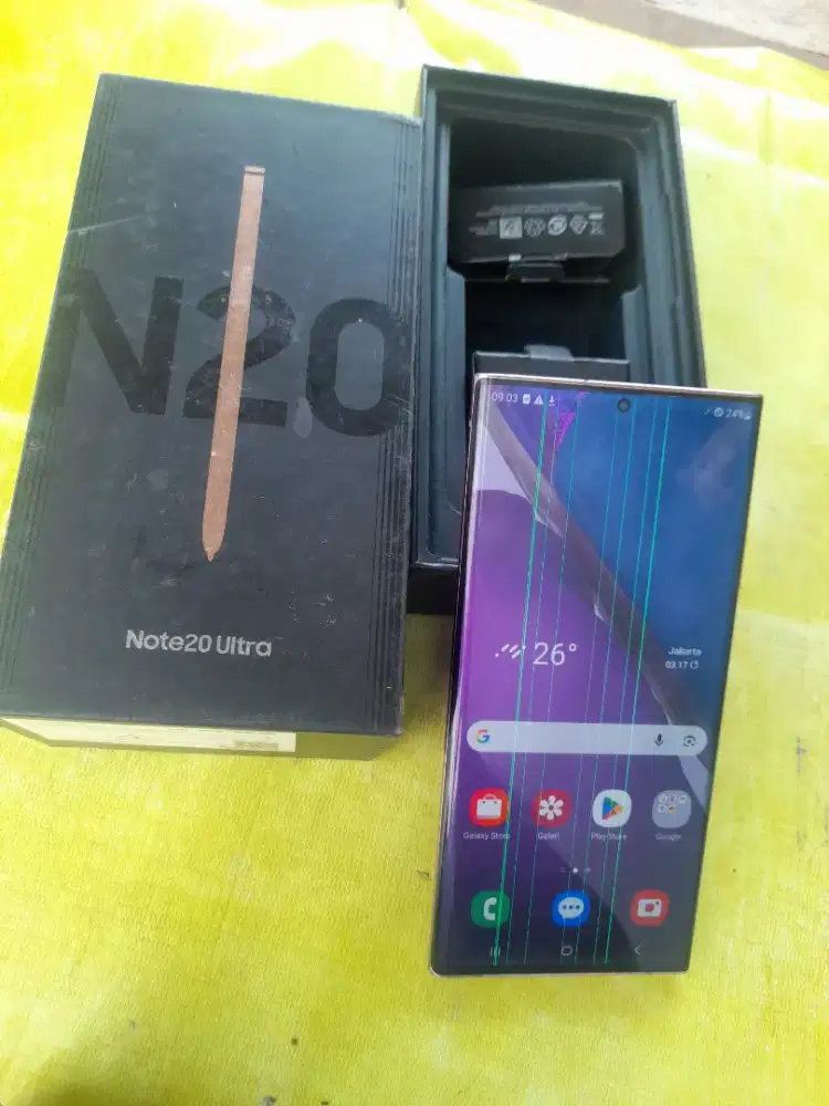 Samsung note20 ultra lcd garis (bisa tt