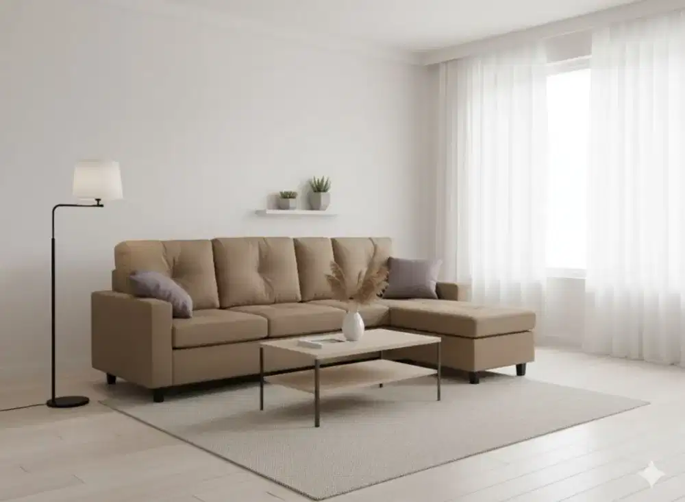 Sofa L tasyi kulit