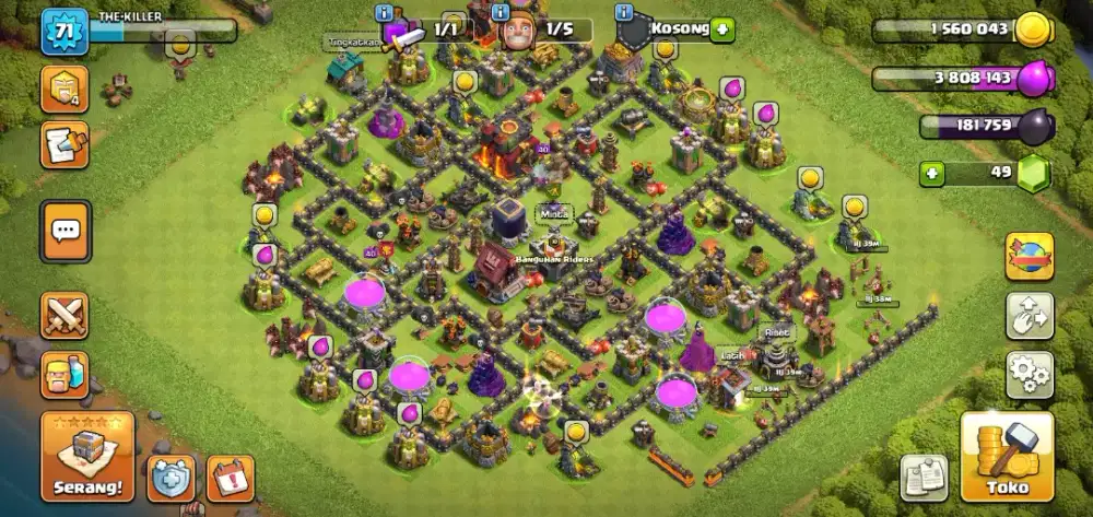 akun coc th 10 baru naik