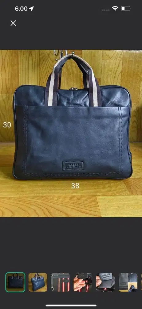Tas bally , kulit original