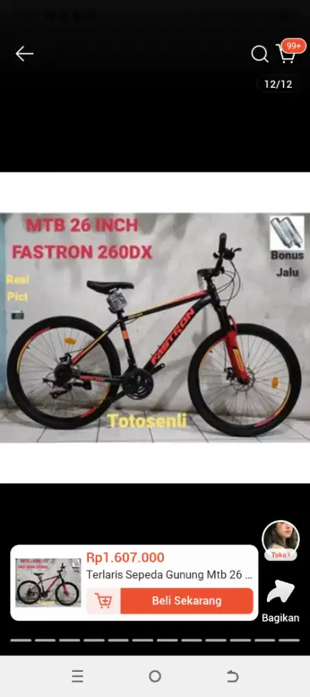 Dijual aja sepeda Fastron