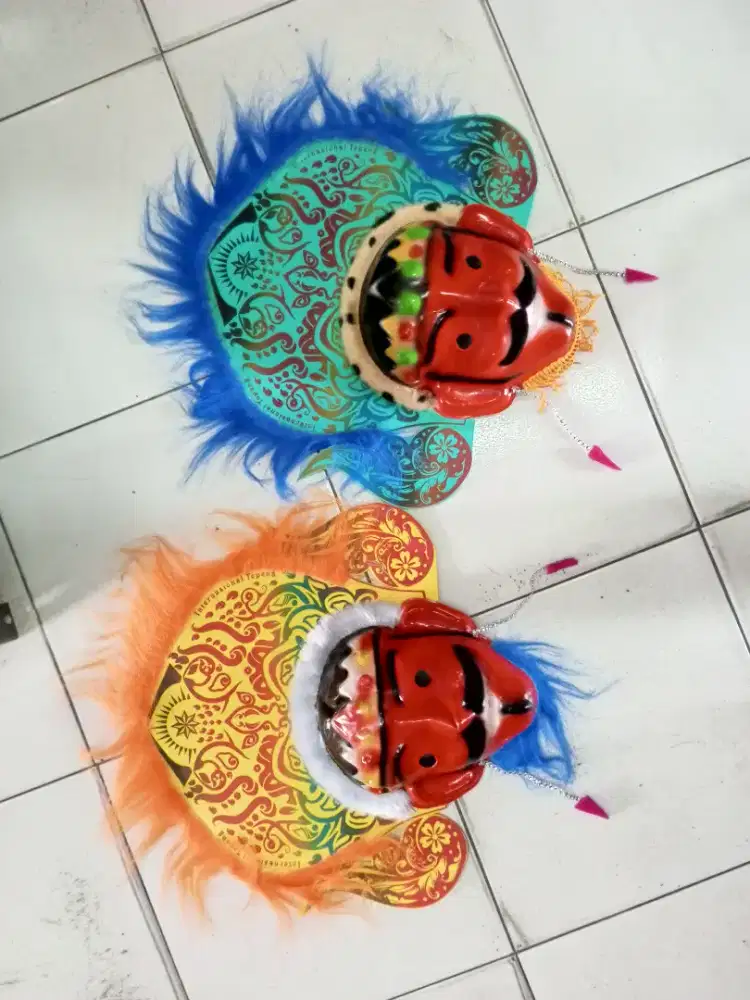 Mainan anak topeng reog anting