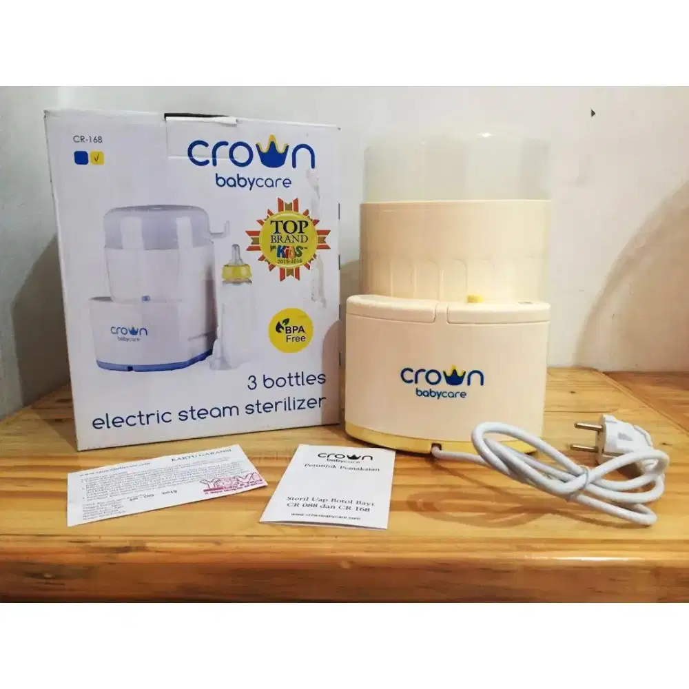 Crown Sterilizer Botol Bayi (3 botol)