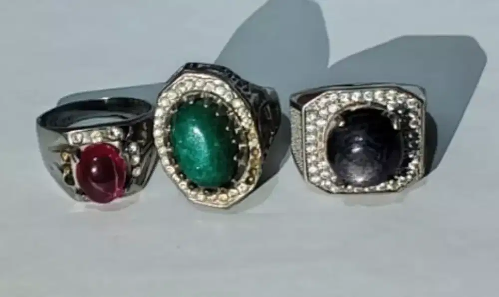 3 Buah Cincin Batu akik