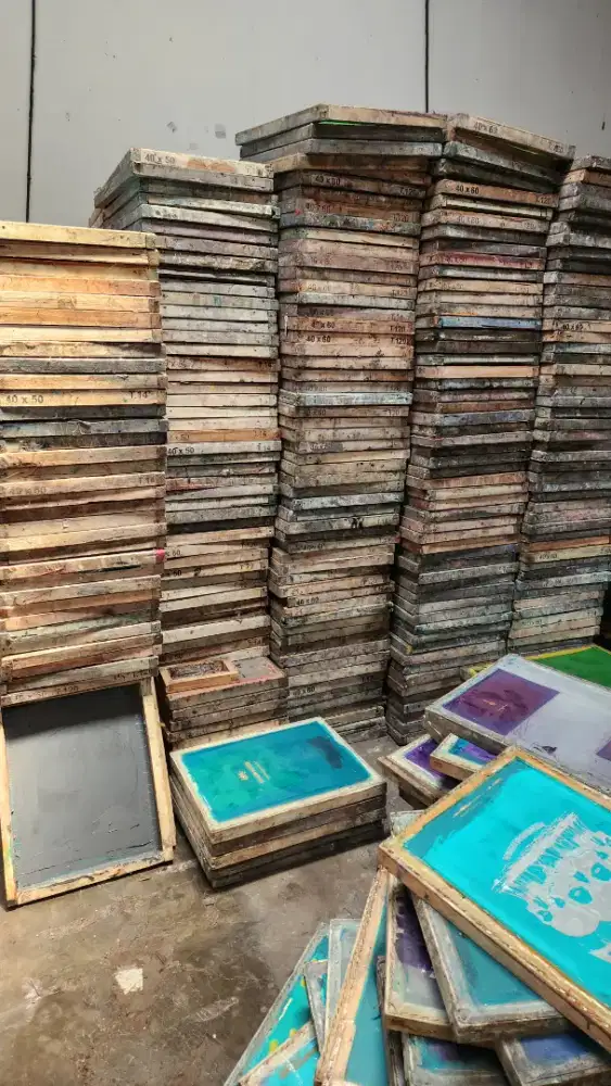 screen sablon berbagai ukuran