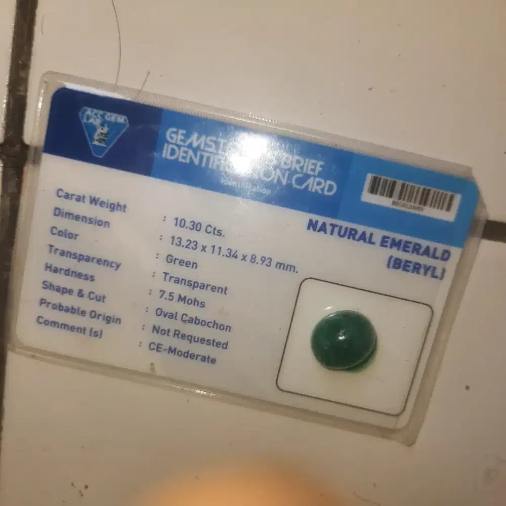 Zamrud colombia asli memo