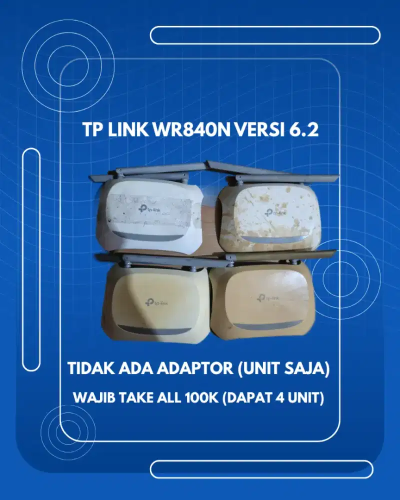 TP -LINK WR840N V6.2 (NO ADAPTOR)