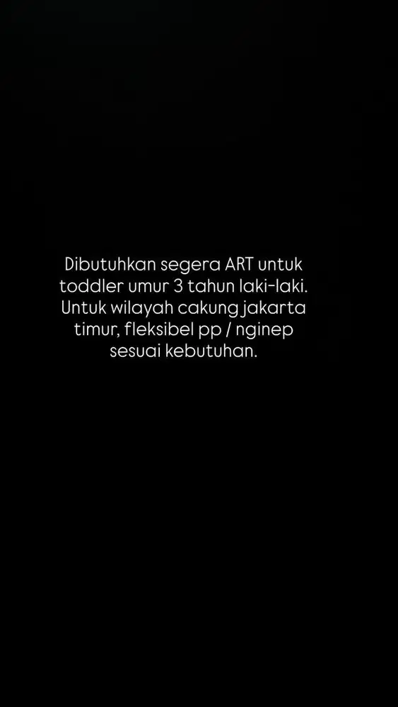 ART momong anak