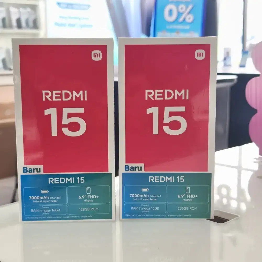 REDMI 15 8/256 terbaru spek mewah anti lemot bisa COD gratis ongkir