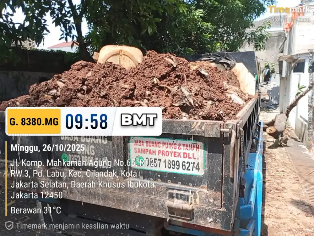 Jasa buang puing dan pengurugan