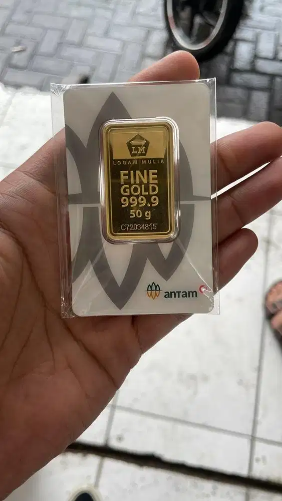 Emas Antam 50gram 2022 cartiaye redmark