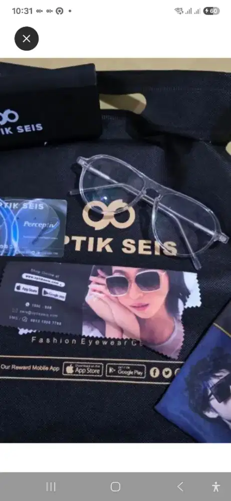 Kacamata optik sesis jutaan jual rugi