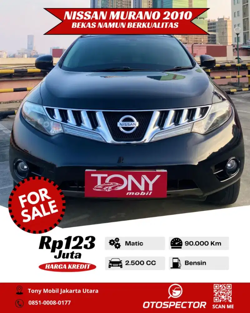 Nissan Murano 2.5 AT 2010 Hitam