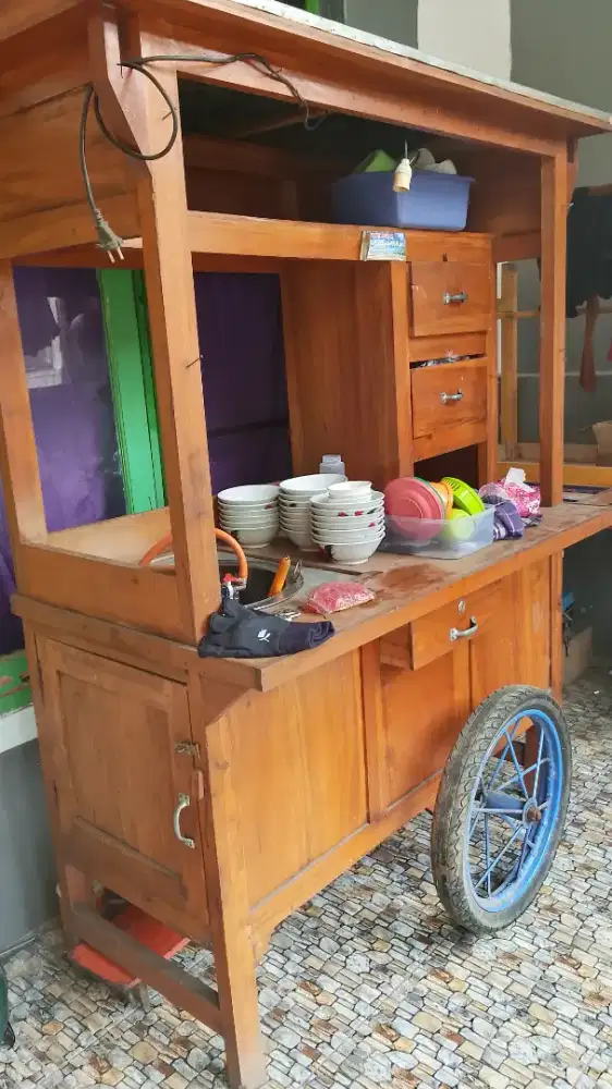 Gerobak mie ayam lengkap