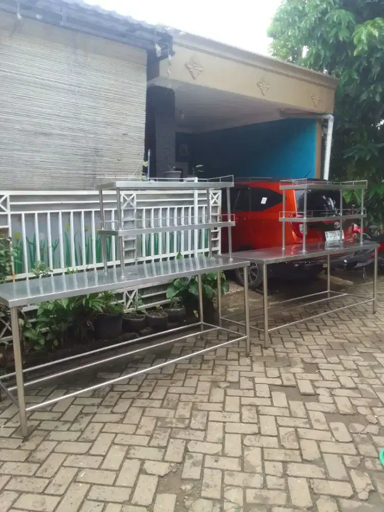Meja 1susun upershlef ukuran 200x70x85 ukuran upershlef 120x36x70 .