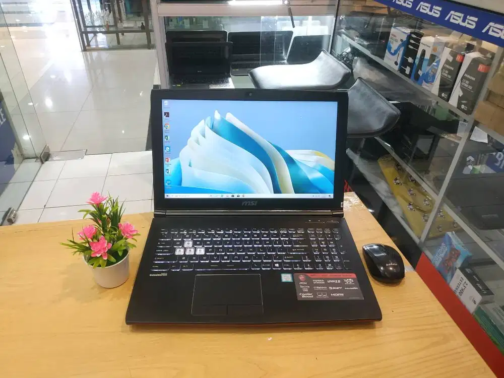JUAL LAPTOP GAMING MSI GP62 6QC CORE i7 RAM 16GB SSD 256GB NVIDIA