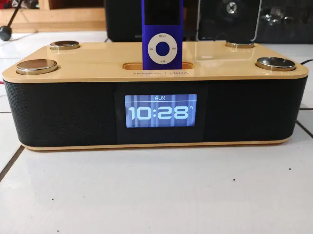 Extrem mac luna.idock pod,radio,aux&jam alarm.hidup normal