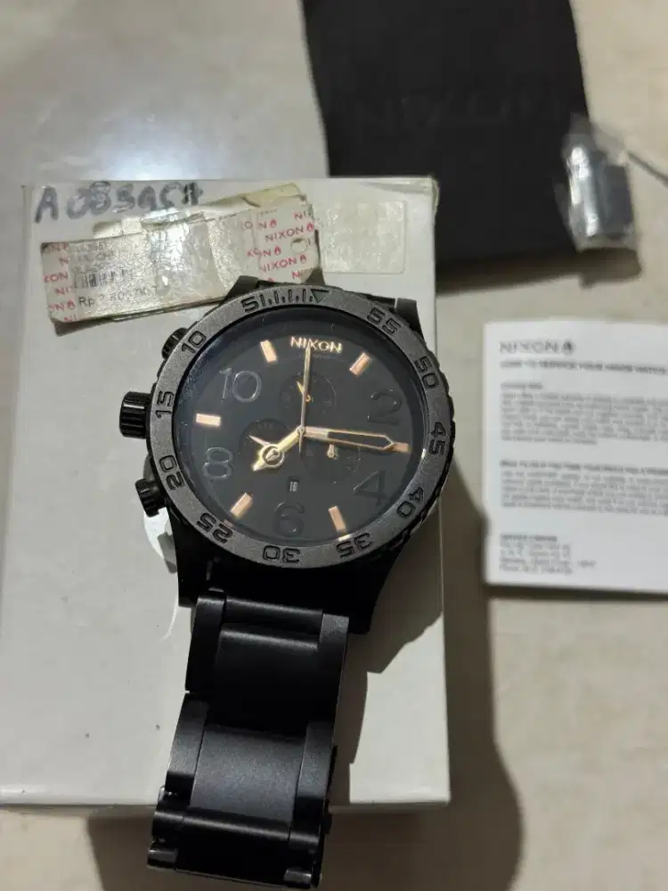 Nixon chrono 5130 black rosegold