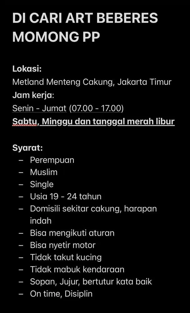 DI CARI ART BEBERES MOMONG PP